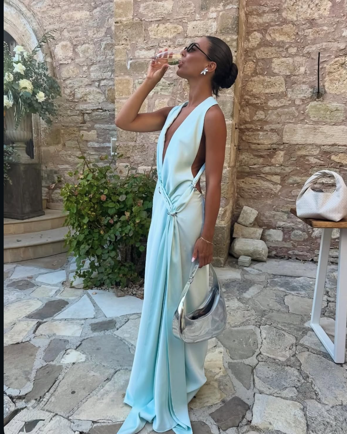 The Harlow Satin Dress