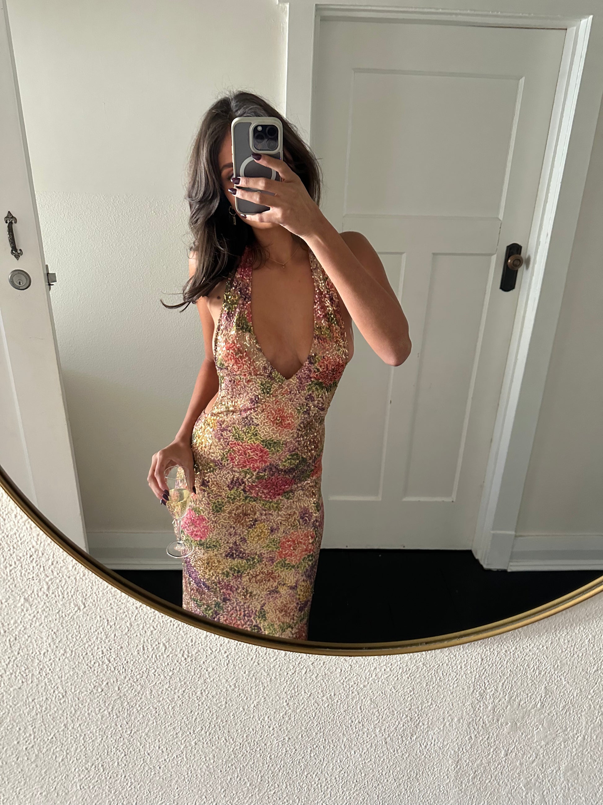 Liana Dress Fleur Sequin