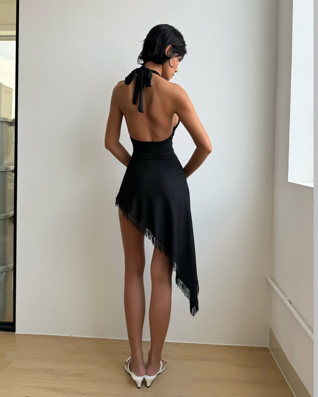 Deep Plunge A Dress in Black