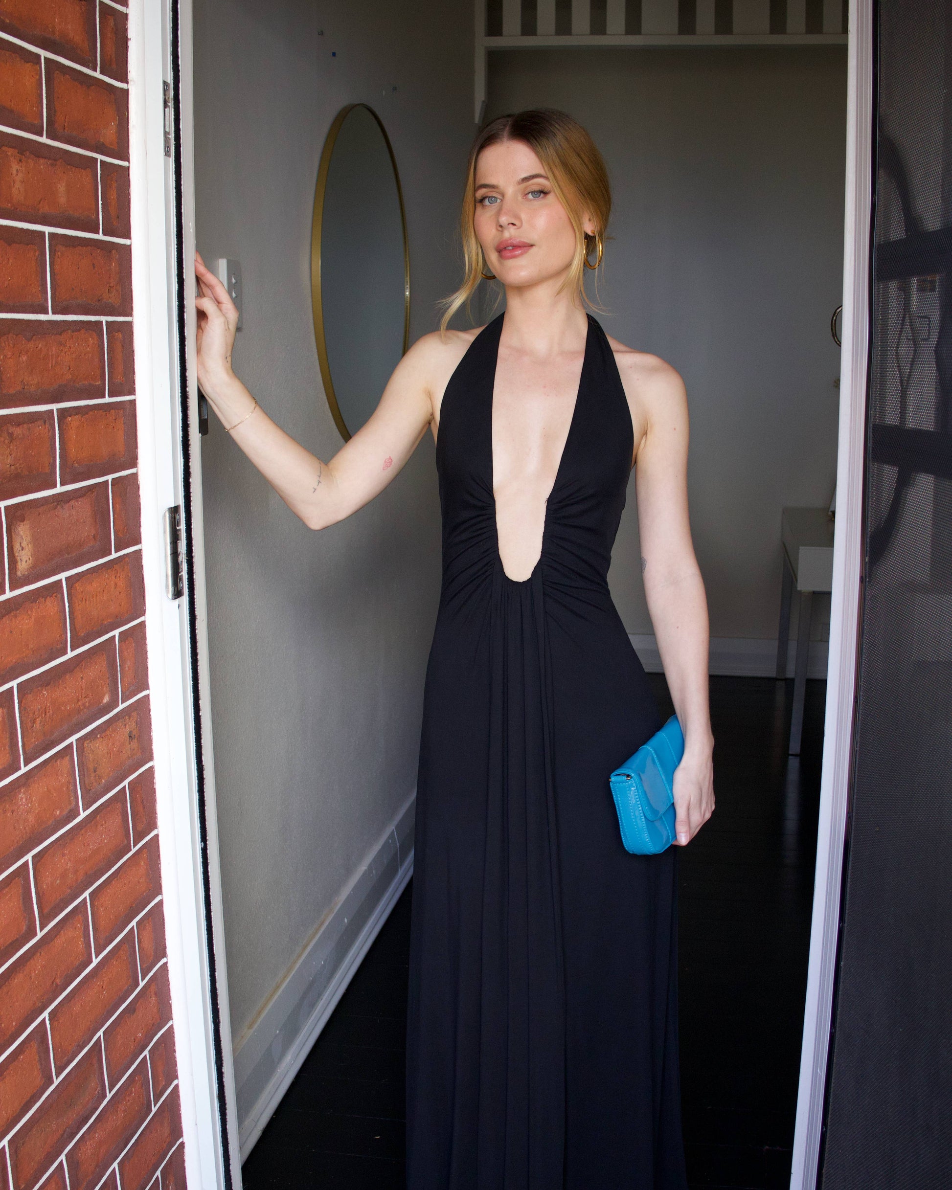 Jennifer Cupro Maxi Dress