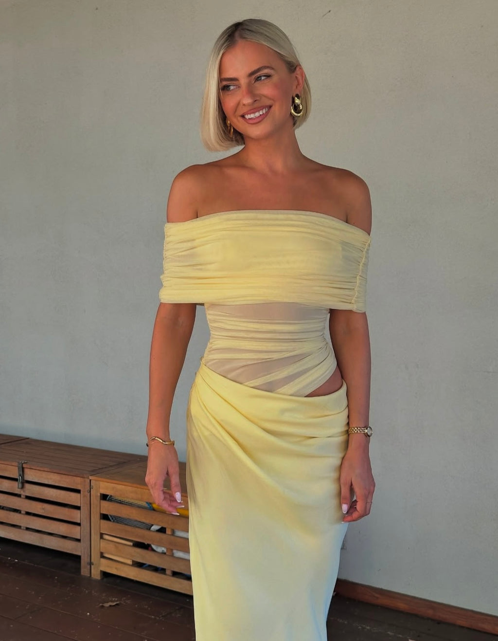 Nico Off Shoulder Maxi Dress