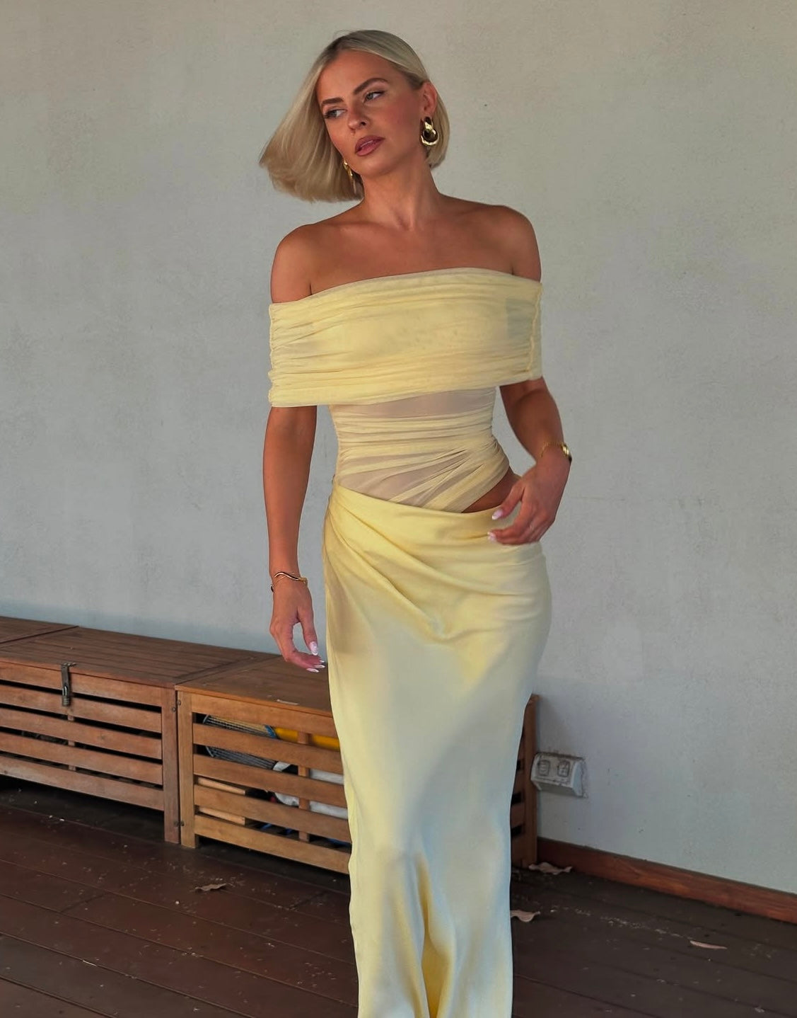 Nico Off Shoulder Maxi Dress