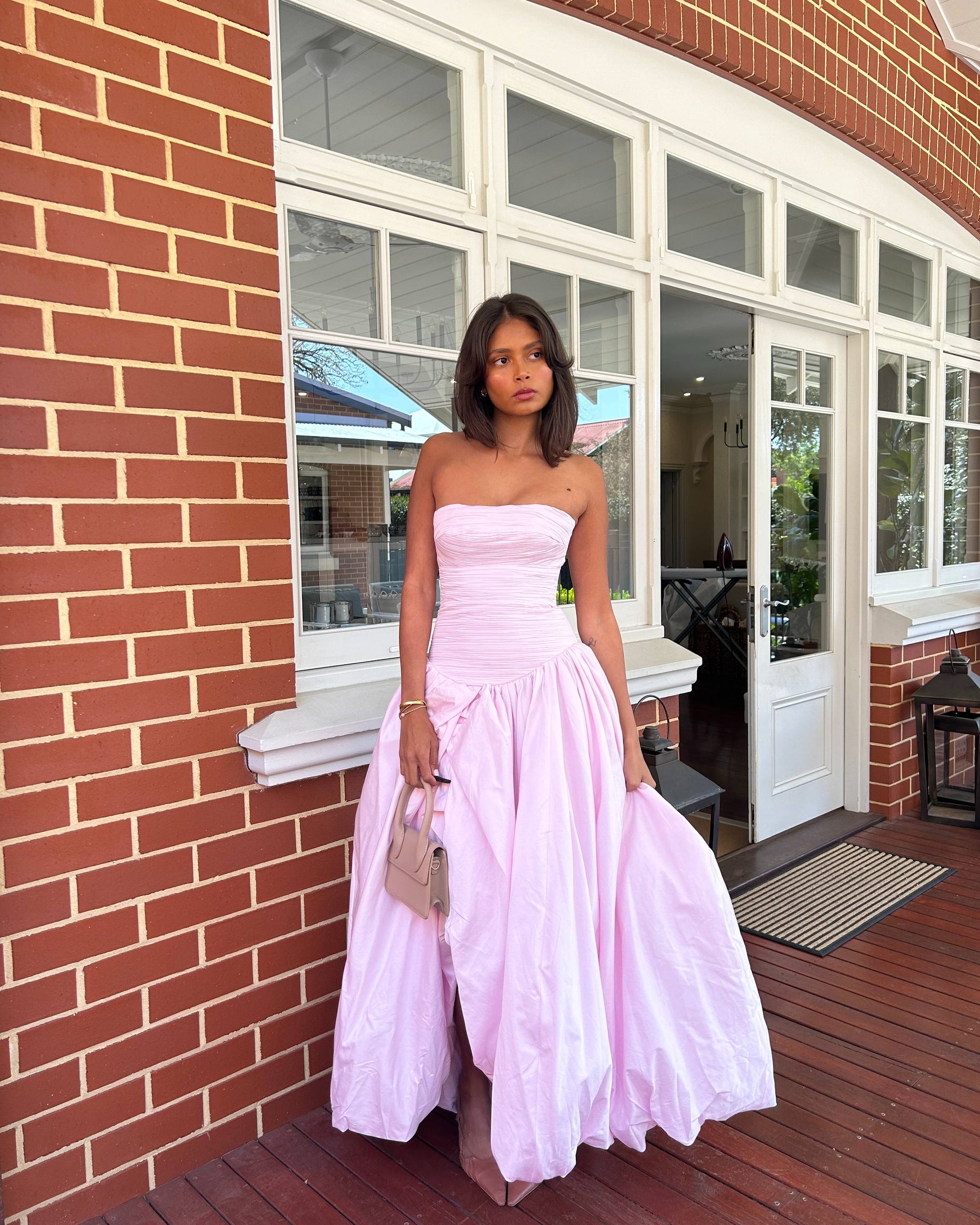Violette Bubble Hem Maxi Dress