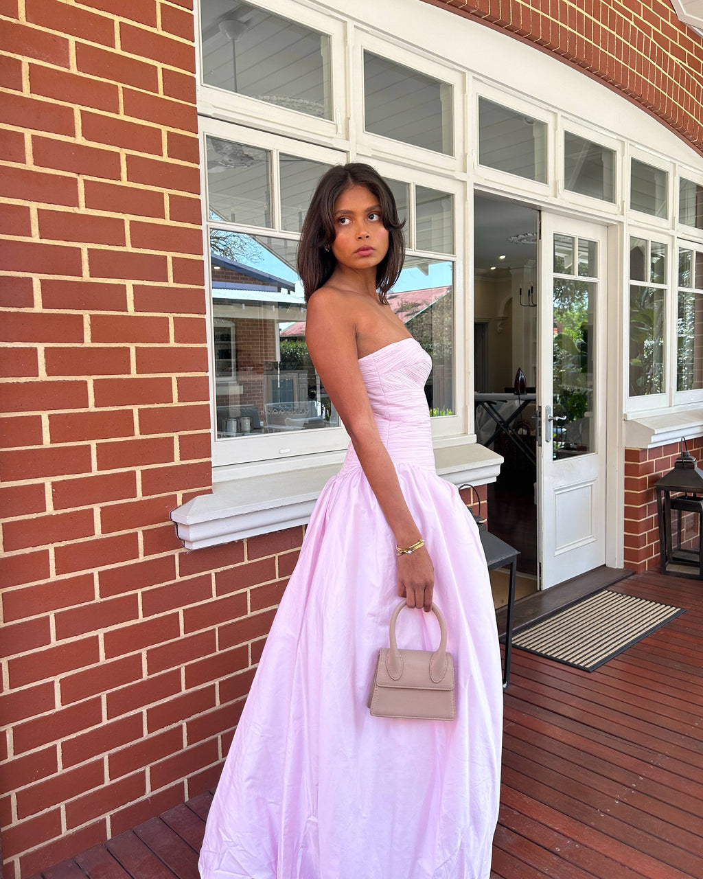 Violette Bubble Hem Maxi Dress