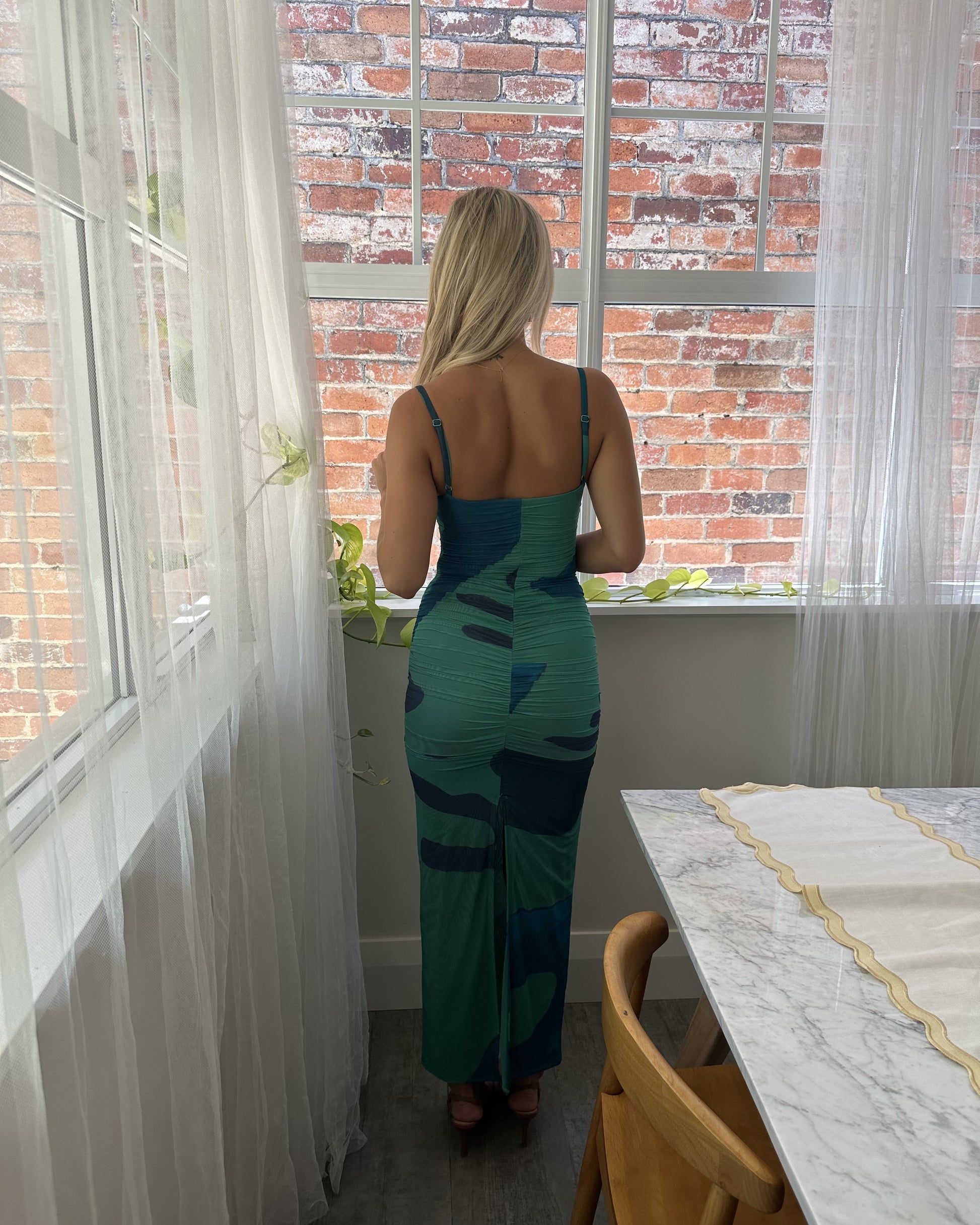 Frankie Gathered Midi Dress